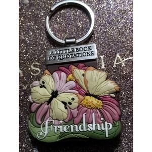 Inspirational quotations vintage keychain